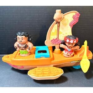 Fisher Price Little People Disney Princess Moana & Maui Canoe Set